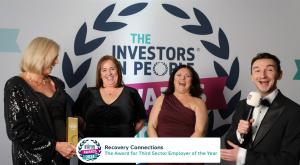 Alex Ranahan interviewing award winners at Investors in People Awards